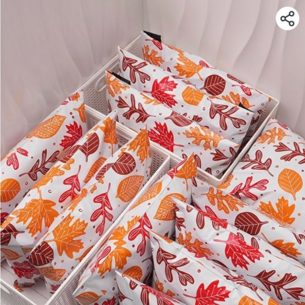 10 Count - Variety Bundle of 14.5x19 Polymailers (MAPLE LEAVES + FALL LEAVES) - Picture 7 of 9